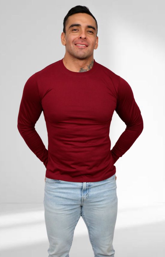 playera manga larga caballero mayoreo puebla